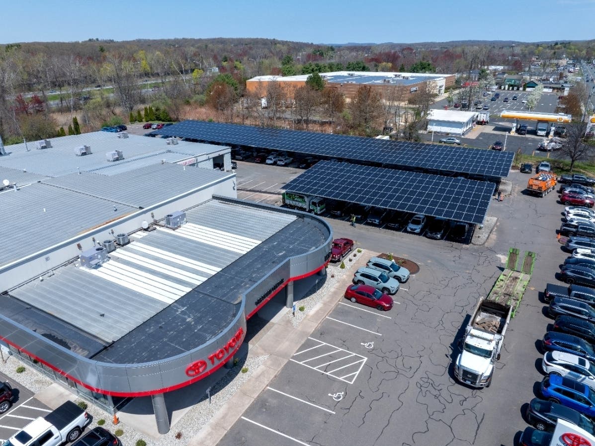 Manchester-based Lynch Toyota has gone solar. 