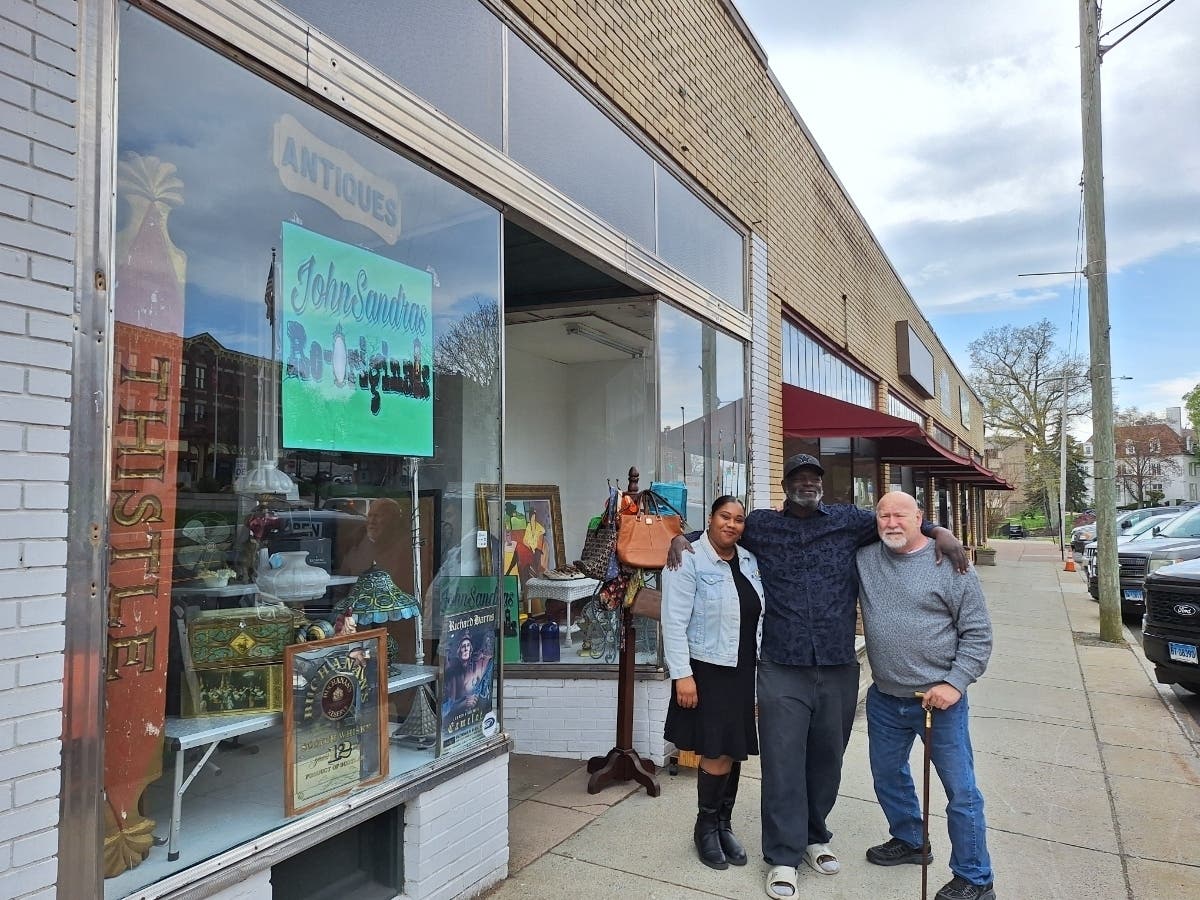 John and Sandra's Re-Originals has moved into a storefront on West Main Street, across ﻿from, Town Hall.