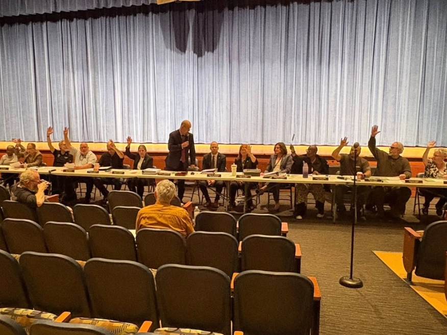 The Town Council Tuesday voted 11-0 with one abstention to set the 2026-27 fiscal year tax rate at 36.72 mills.