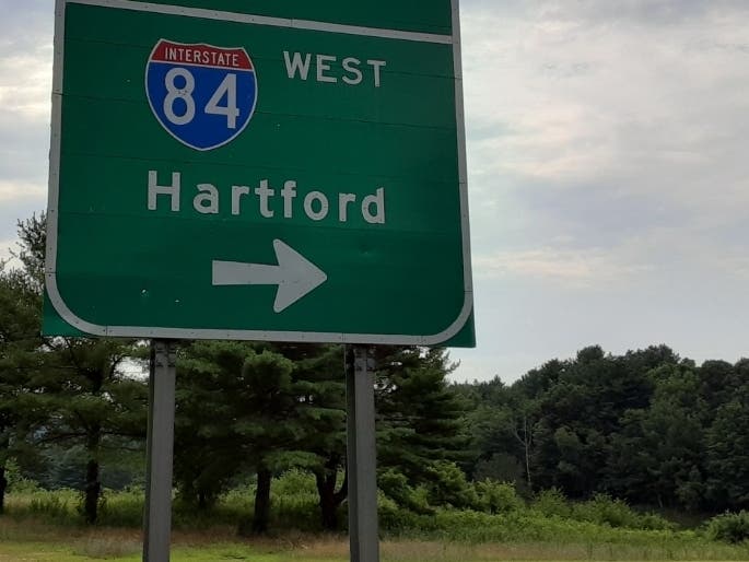 Two accidents in Tolland tied up traffic along a stretch of Interstate 84 Tuesday, state police said.