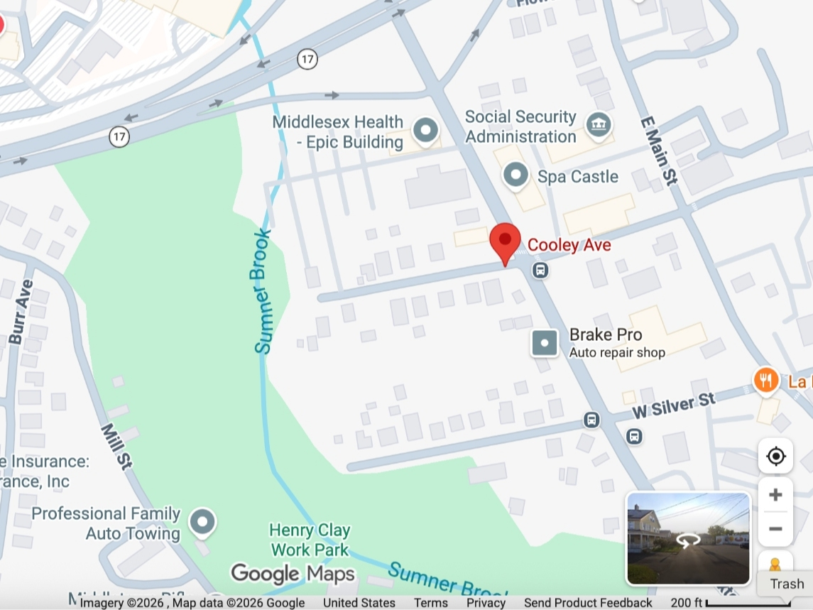 The scene of a fatal shooting in Middletown Wednesday night. 