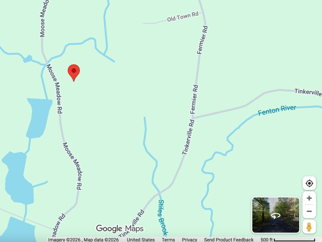 A crash on Moose Meadow Road sent one person to an ares hospital late Wednesday night. 