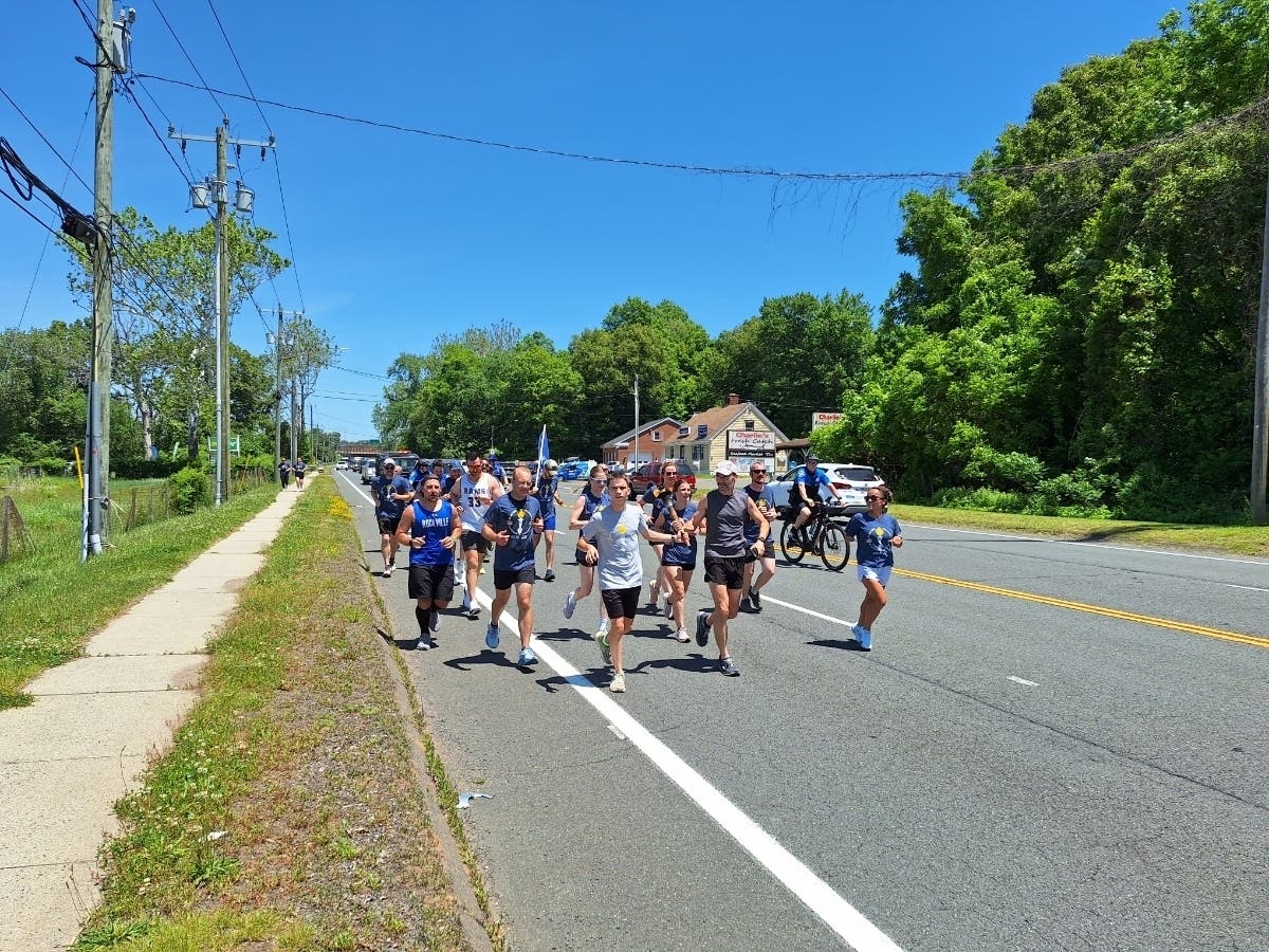 The Special Olympics Law Enforcement Torch Run made its way through Vernon Thursday.