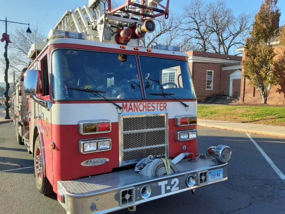 Manchester responders rushed to a fire in the South End Wednesday.