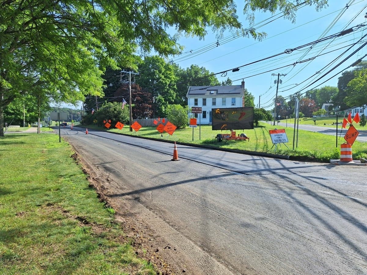 West Stret in Vernon is undergoing a major resurfacing.
