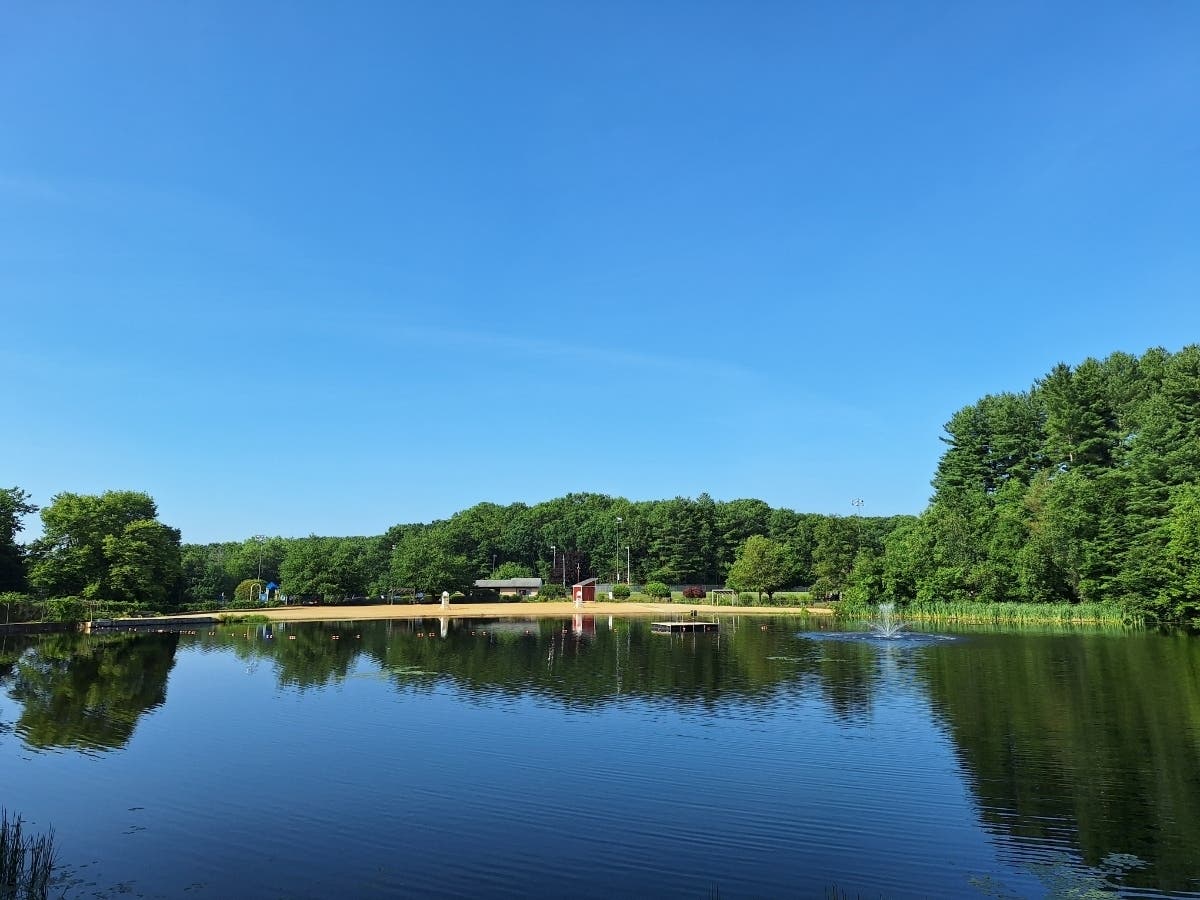 Crandall Pond and the beach were back in business quickly. 
