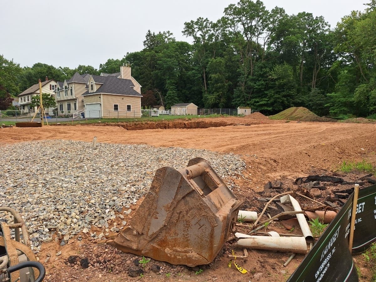 Work on Hartford Turnpike work is paving the way for what the site plan describes as a "proposed dental building."