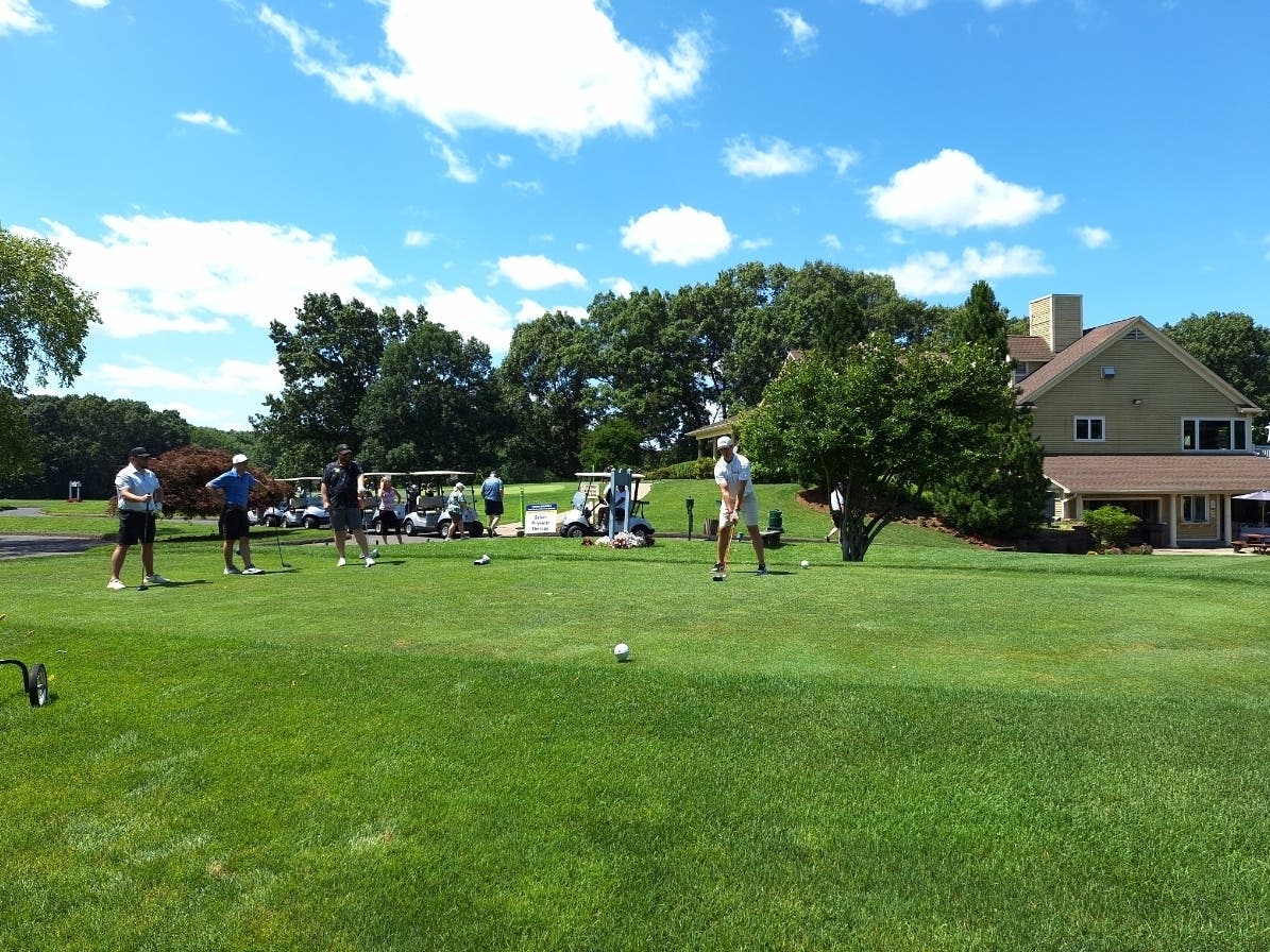 The Rockville High School Spots Booster Club Sunday hosted the third-annual Ram Scramble golf tournament at Topstone Golf Course.