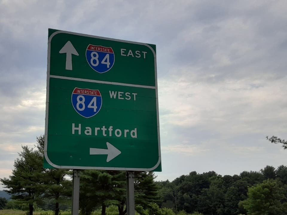A dump truck took out wires at a commuter lot in Vernon, state police said. 