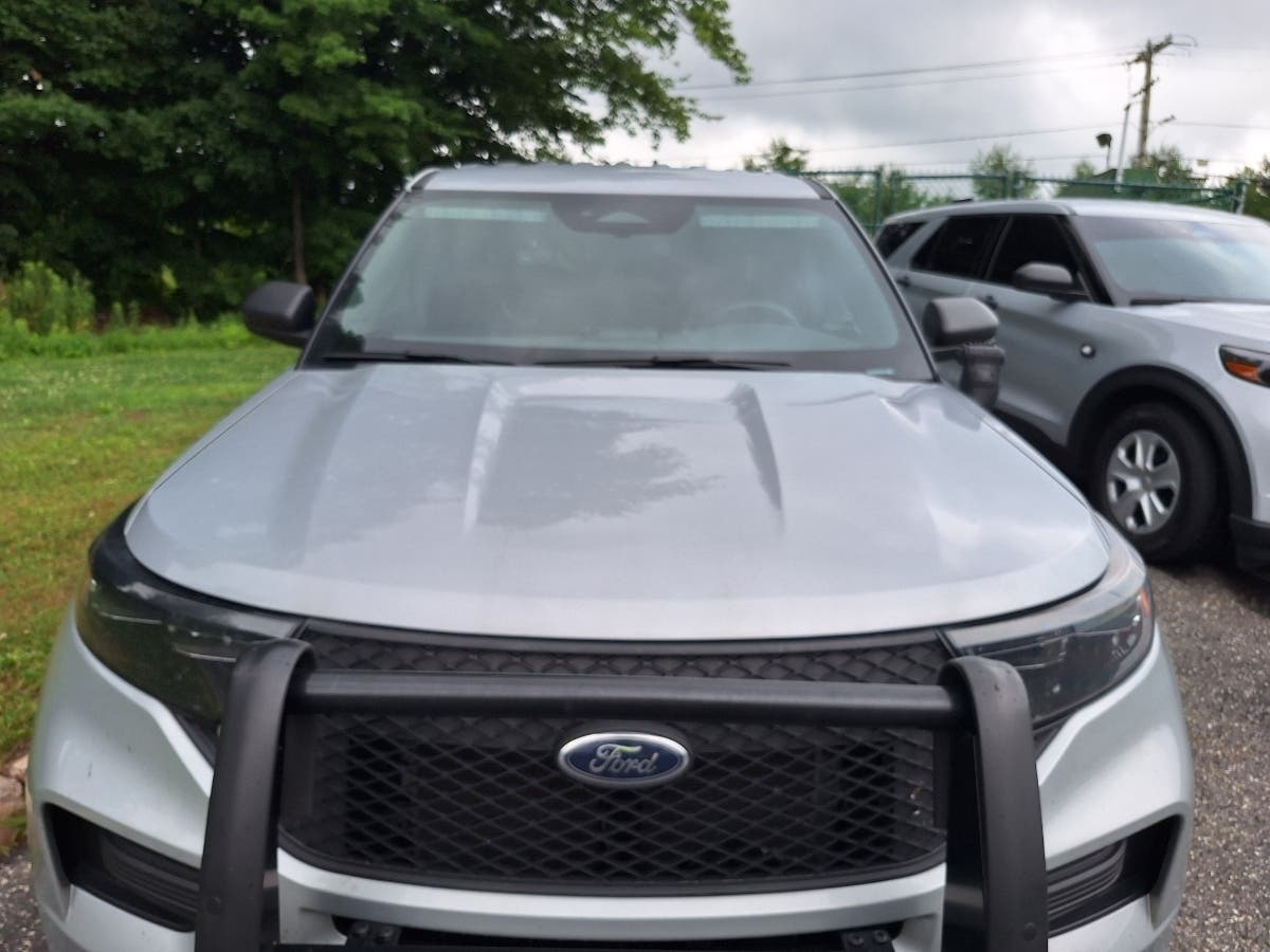 A Willington man was arrested after state police found a damaged truck following a crash alert.