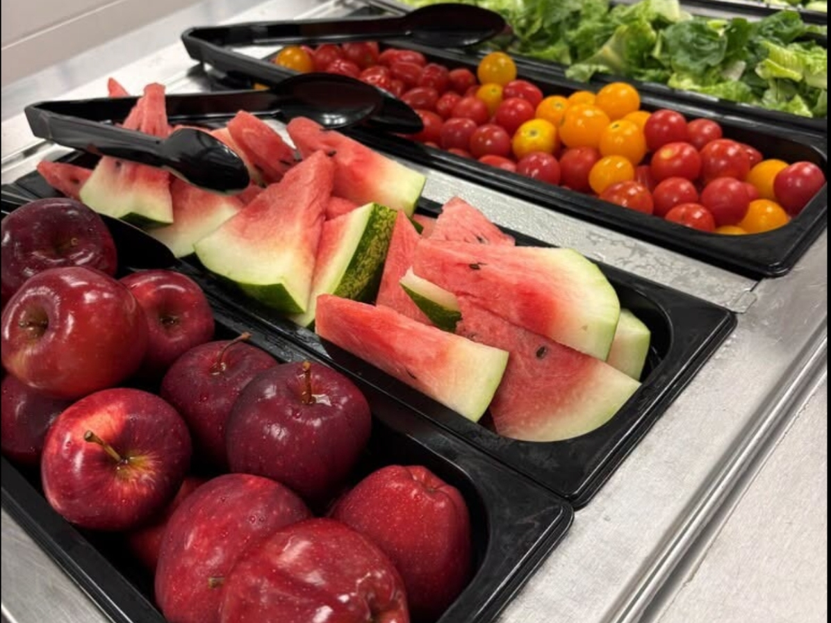Students returned to Vernon school cafeterias with a stylish menu.