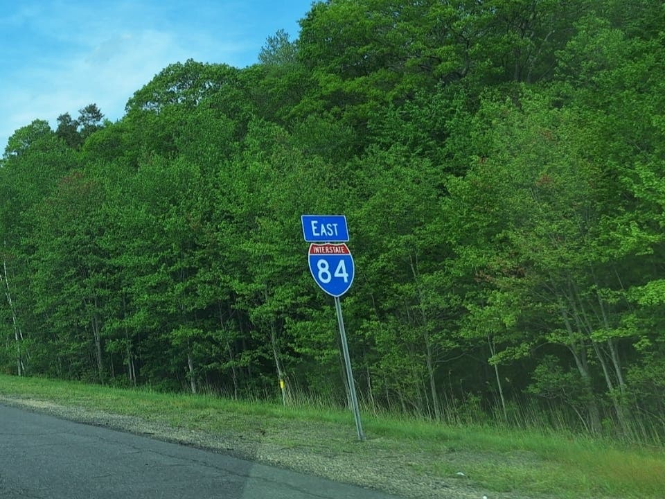 A motorcycle rear-ended a sport utility vehicle on Interstate 84 in Union over the weekend, state police said.