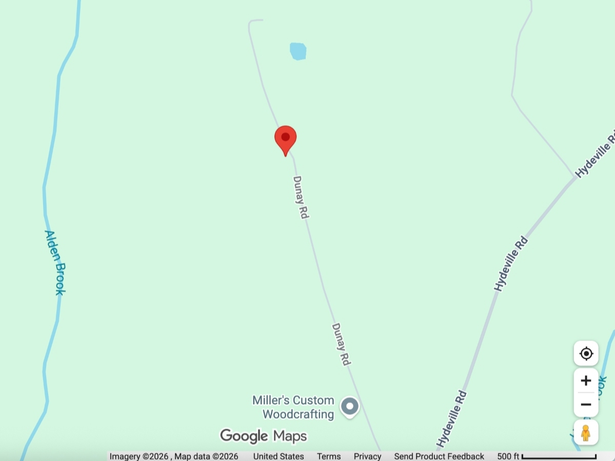 A nearly 90-acre working farm featuring a log home, dairy barn, equipment shed, pastures, woodlands and waterfront is on the market in Stafford for $1.1 million.