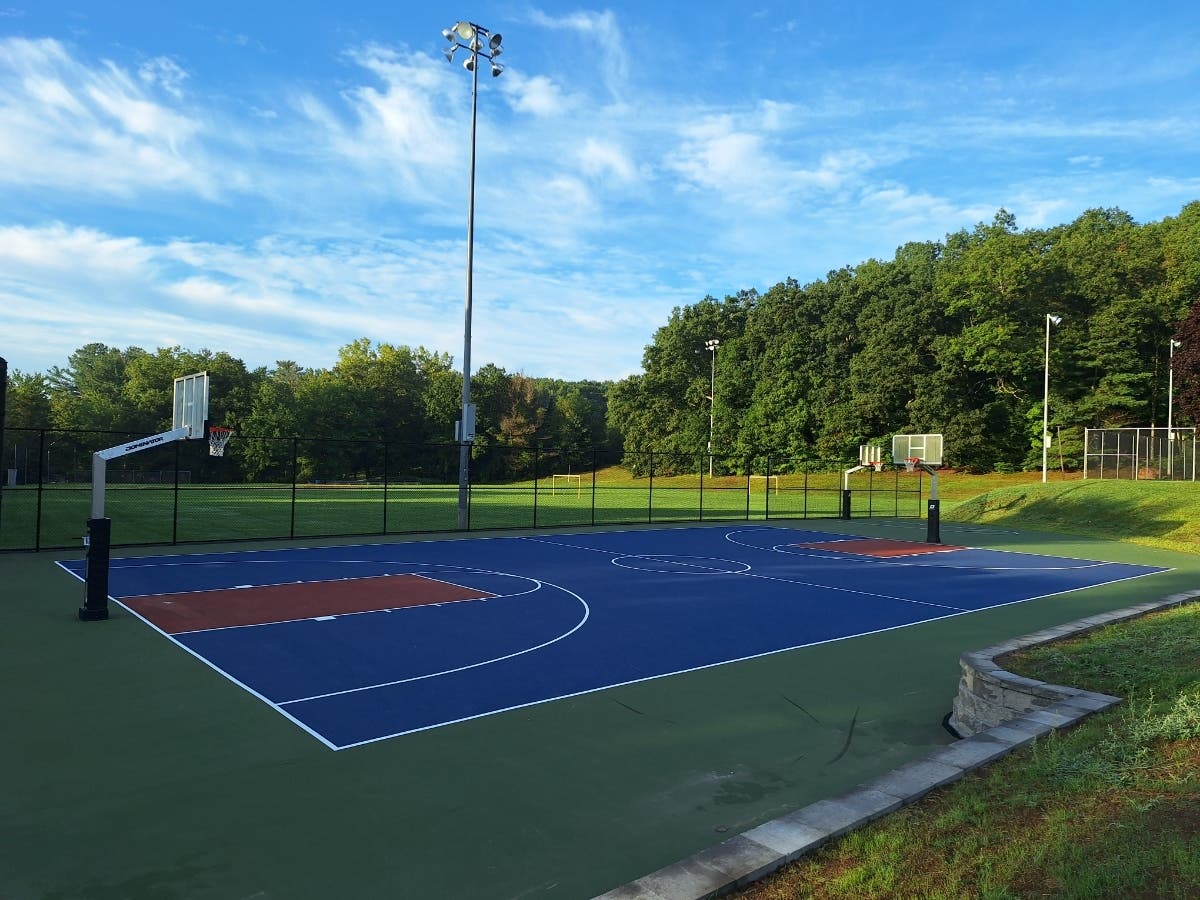 The outdoor courts at Tolland's Crandall Park have been renovated.