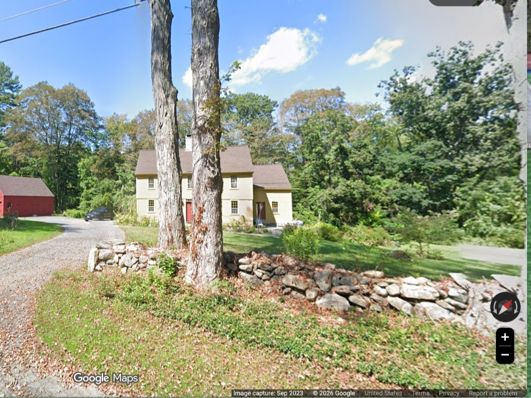A circa-1732 saltbox colonial called the Ash House was dismantled, preserved and rebuilt on a 2.5-acre property in Mansfield.