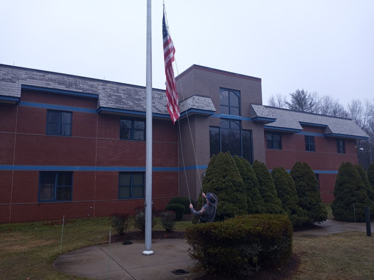 The Troop C barracks.