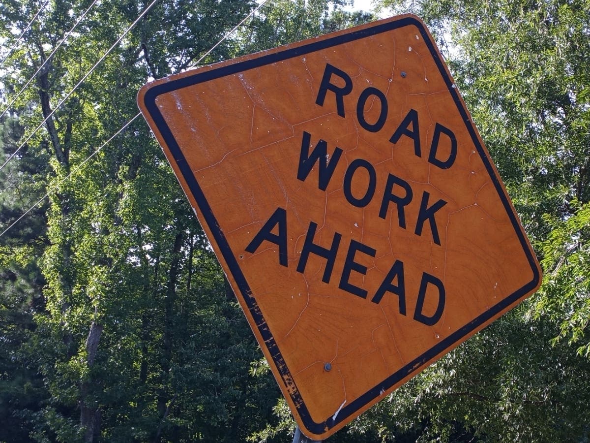 Roadway line painting has begun in Tolland.