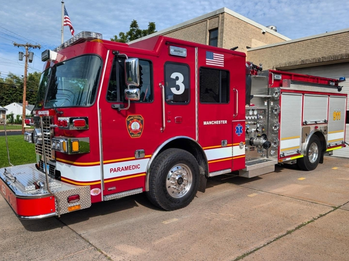 Manchester's new engine will serve the eastern side of Manchester with a crew of three firefighters.