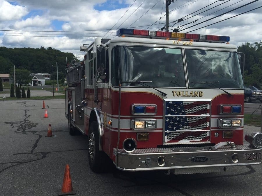 Firefighters, state police secure area around Ivy Woods Apartments on Buff Cap Road.