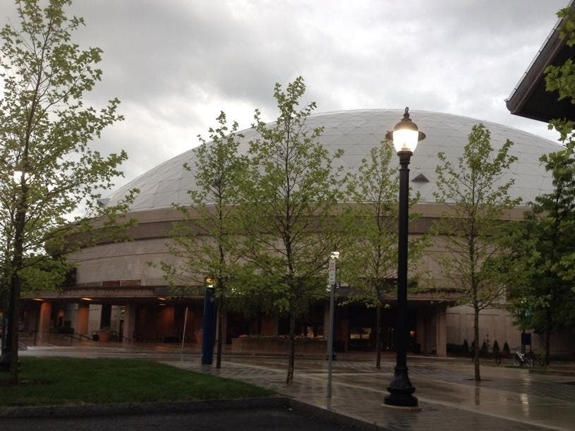 UConn has deemed the blue emergency light kiosks like the one pictured in front of Gampel Pavilion, essentially obsolete.