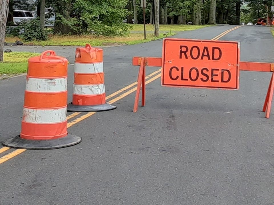 Skungamaug Road and Charter Road will be temporarily closed to through traffic for part of Tuesday.