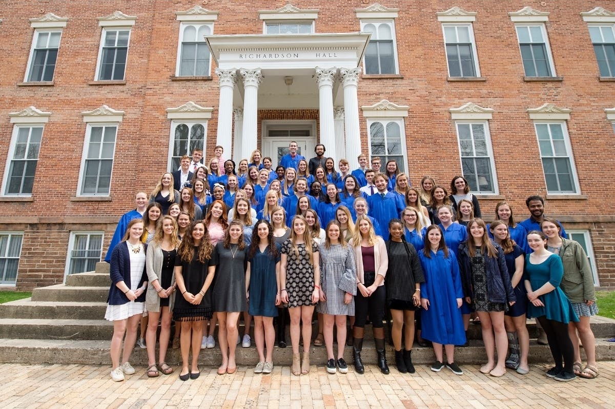St. Lawrence University recently inducted students into Omicron Delta Kappa, the National Leadership Honor Society.