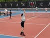 Boys doubles runners-up Tyler Pomerance and Rohan Suryawanshi of Westhill.