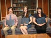 ECSU award recipients Jackson DeLaney, Emily Miclon and Cassaundra Epes.