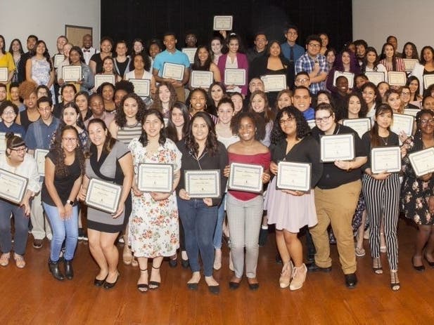 Inclusive Excellence Award recipients at ECSU.