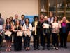 Omicron Delta Epsilon inductees at ECSU.