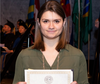 American International College student Sarah Pelletier received the Outstanding Achievement in Nursing by a Junior Award during AIC's Academic Awards ceremony this spring.