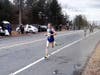 Eventual men's champion Eric Jenkins on Highland Street, just before turning onto Porter Street.