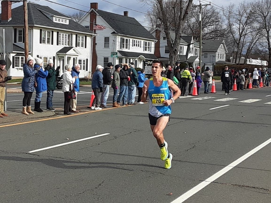 Glastonbury High School graduate and 2-time Olympian Donn Cabral was the first Connecticut finisher.