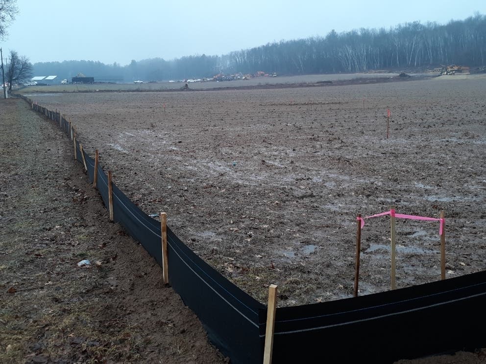 Site work has begun for a new solar farm on Broad Brook Road.