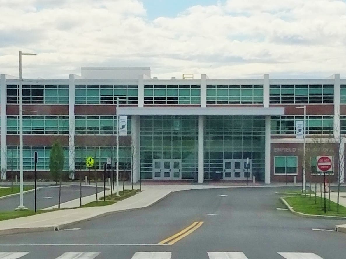 Enfield police said school officials responded to disturbance after a student harassed another student over social media.