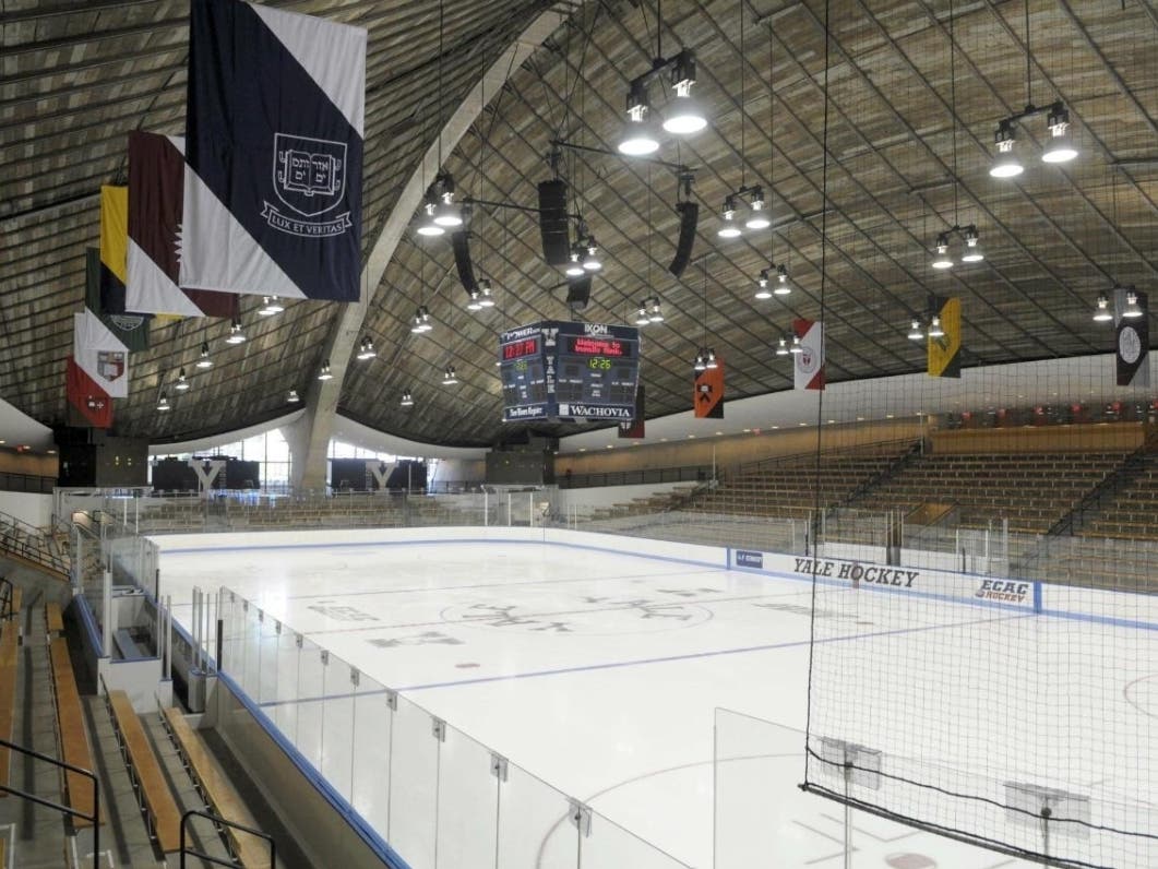The Ingalls Rink at Yale University would have been the site of the three CIAC boys hockey championship games.