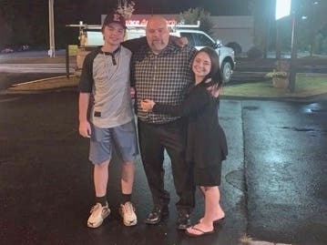 Patrick Maia of Somers, shown with his children Troy and Makayla, passed away unexpectedly last week at just 46 years of age.