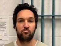 Booking photo of Geoffrey Shapiro of Windsor Locks, now charged with armed robberies in Glastonbury and Simsbury.