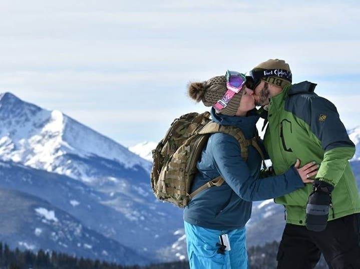 Ilyssa Riley and Anthony Boido, shown in Vail, Col., have had to scramble to make alternate wedding plans.