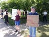 Andrew Zander of Enfield was among the hundreds of residents offering their support.