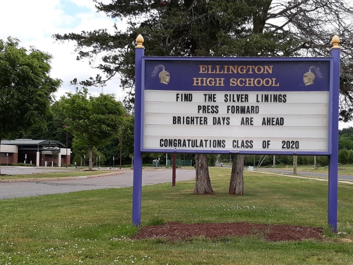 The Ellington High School Class of 2020 graduated in unusual fashion Friday.