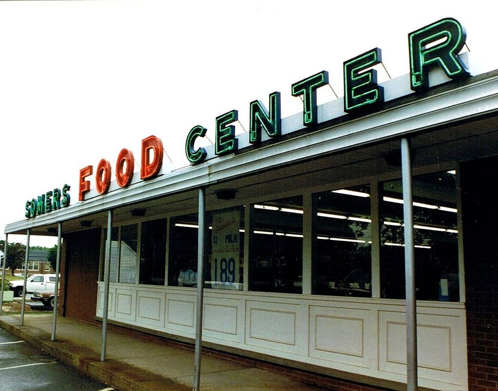 The former Somers Food Center on Route 190, pictured around 1993.