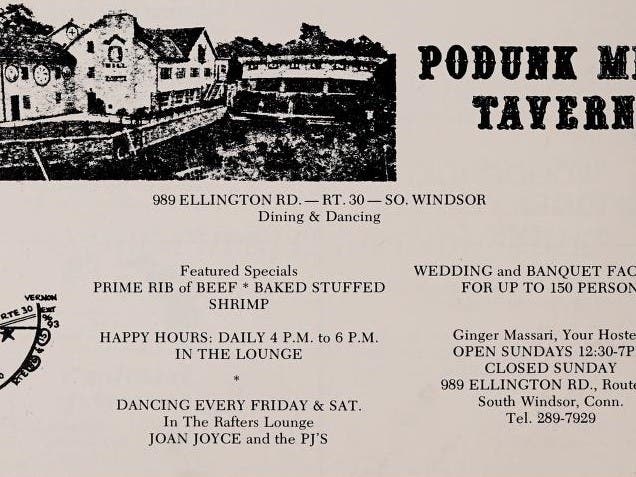 A restaurant still going strong in South Windsor under a different name.