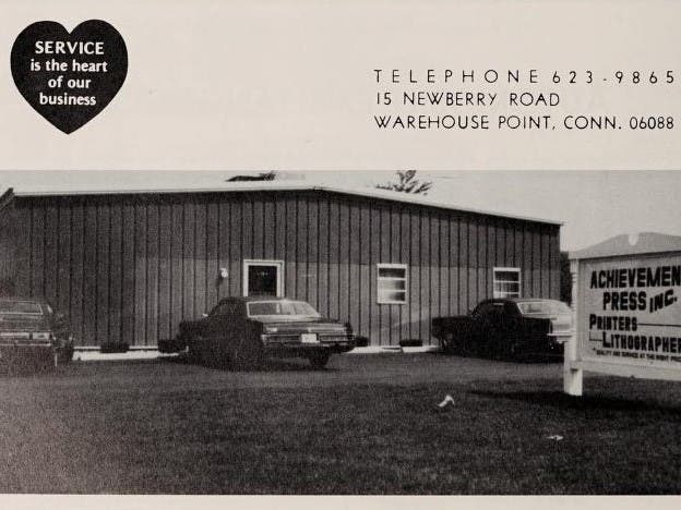 A former printing and lithography business on Newberry Rd. in East Windsor.