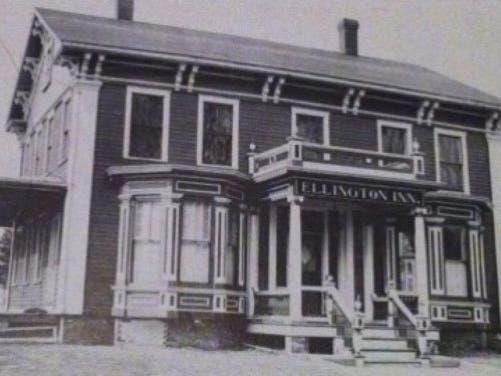 The old Ellington Inn on Maple St. in the center of Ellington.