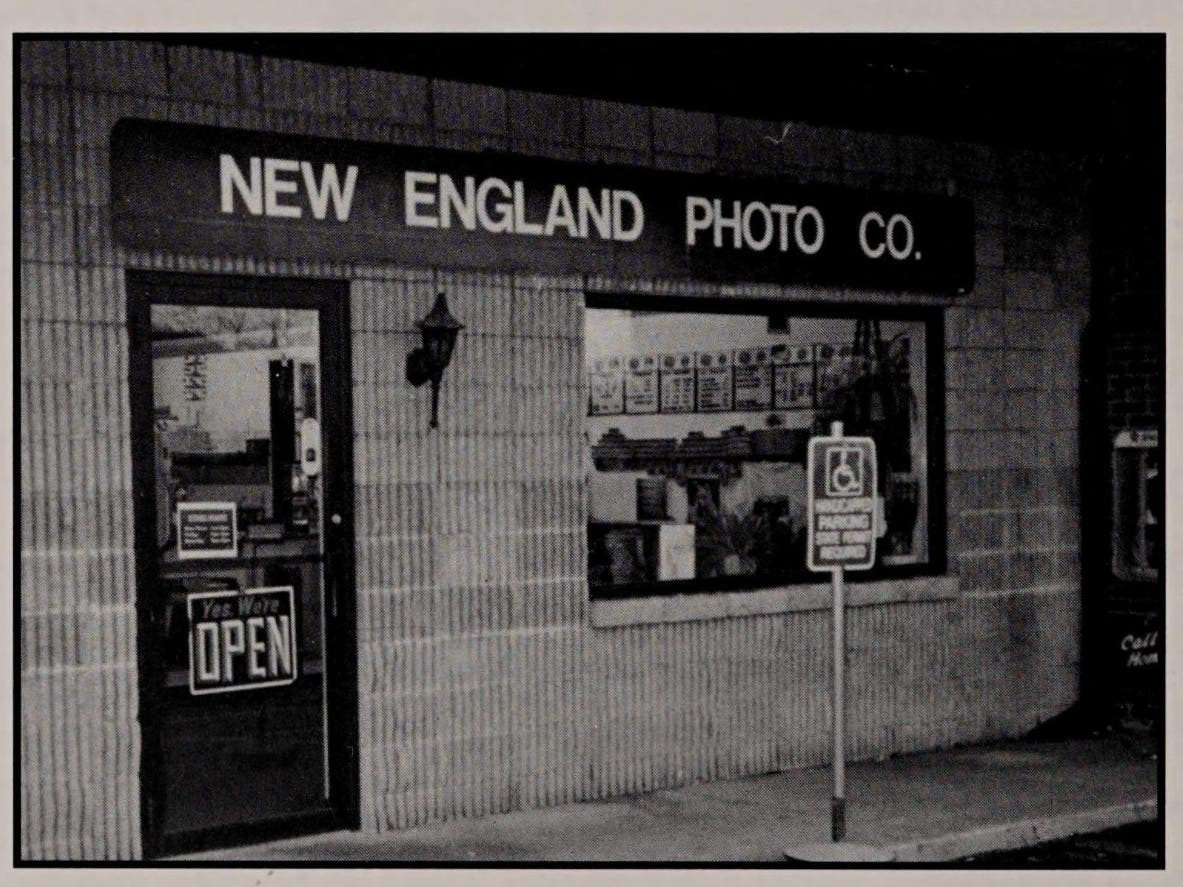 A long-obsolete business on the main drag through the heart of South Windsor in 1995.