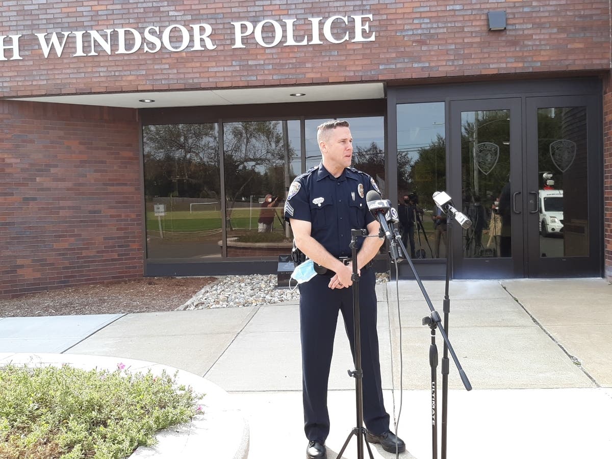Sgt. Mark Cleverdon addressed the media following the shooting Tuesday.