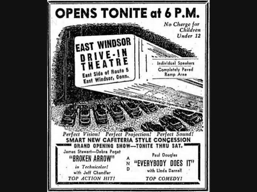 The East Windsor Drive-In Theatre opened 70 years ago this month.