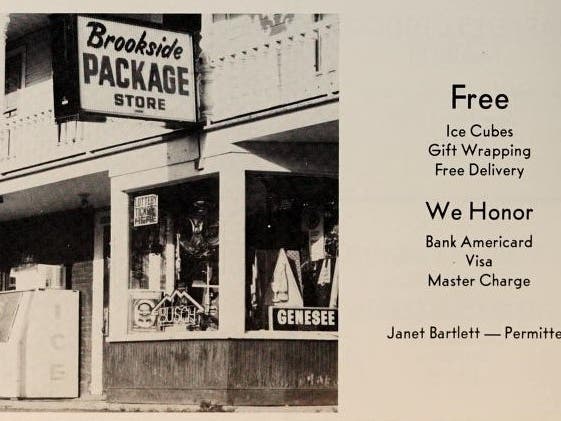 A long-tenured business on Main Street in Broad Brook, depicted four decades ago.
