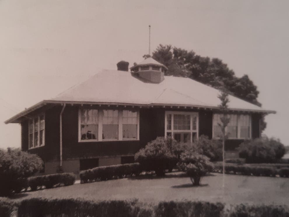 A former schoolhouse in South Windsor is now a private residence.